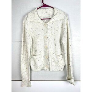 Liz Claiborne Pullover  Confetti Sweater Rolled Cuffs Large Crazy Horse